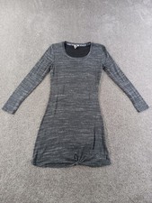 Dolan Left Coast Womens Dress Petite Small Gray Viscose Blend Long Sleeve