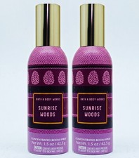 2 Bath Body Works SUNRISE WOODS Room Spray Perfume Mini 1.5 oz