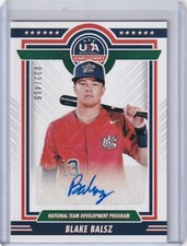 Blake Balsz 2022 Panini Stars & Stripes USA Auto NTDP-BB, 032/499