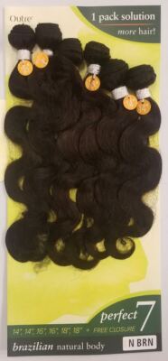 Outre 100% Non-processed Human Hair Simply Perfect 7 - BRAZILIAN NATURAL BODY