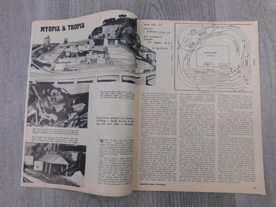 Railroad Model Craftsman JUL 1954 Vol. 23 No. 2 Trains Mancave Vintage Magazine - Image 4 of 4