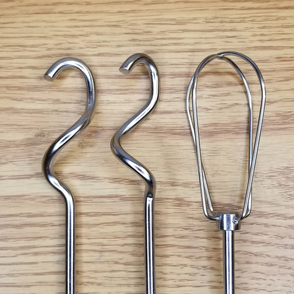 Kitchenaid Batidora de Mano Ganchos para Masa Batidor KHM3 KHM5AP KHM5Q Repuestos Foto 2 de 3