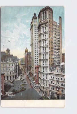 PPC Postcard NY New York City Park Row Aerial View
