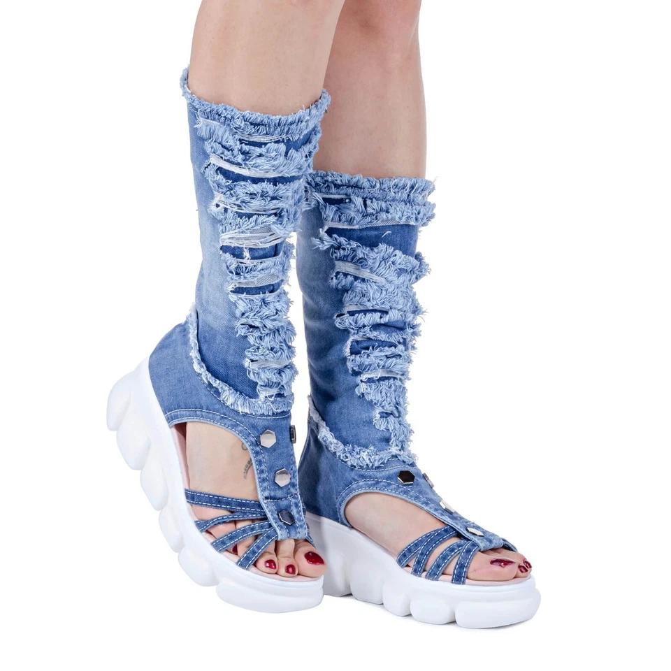 Sandals Jeans Shoes ,Women's Sports Shoes / Sandals Boots / Valentine's Gift' - Image 3 of 4