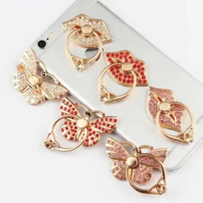  Universal 360 Rotating Finger Ring Stand Holder for Cell Phone Tablet - Crystal