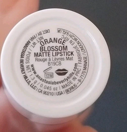 ANASTASIA Orange Blossom MATTE LIPSTICK Travel Size .045 NEW - Image 2 of 4