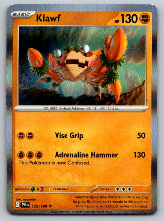 Klawf SV01: Scarlet & Violet Base Set 122/198 NM Holo