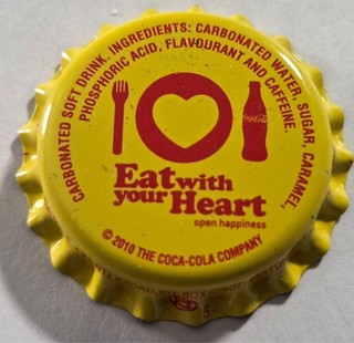 Coca Cola Kronkorken Bottle cap Chapas Tappi aus Ghana