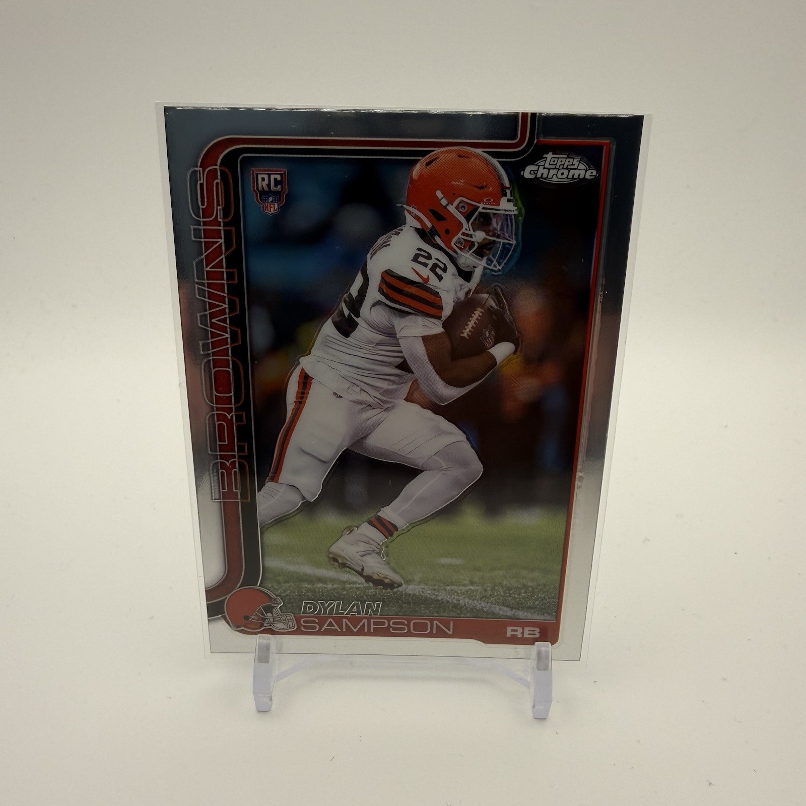 2025 Topps Chrome Dylan Sampson RC Base #308 Cleveland Browns Rookie