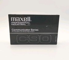 Maxell C90 Communicator Series Cassettes 90min Low Noise High Output Record NEW