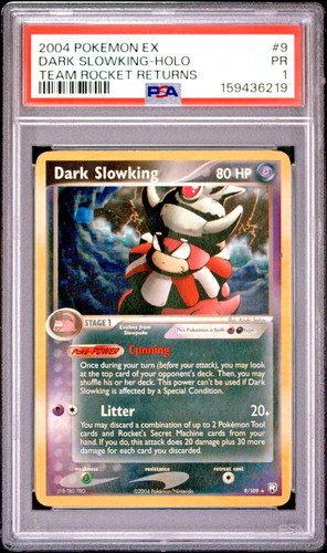 Dark Slowking graded PSA 1 for sale on eBay