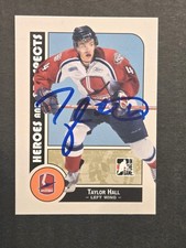 2008 Taylor Hall Auto OHL RC Windsor Spitfires Signed Rookie Card Carolina. rookie card picture