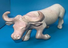 Handcarved Soapstone Bull buffalo figurine
