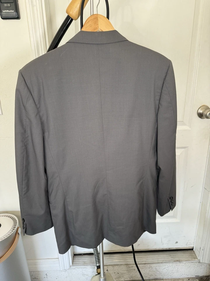 Vintage 70s Gucci Suit G. Gucci S.p.A Made in Italy Gray Wool 100% Lana - Image 3 of 4