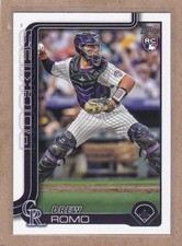 Drew Romo 2025 Topps #296 RC Colorado Rockies Chicago White Sox
