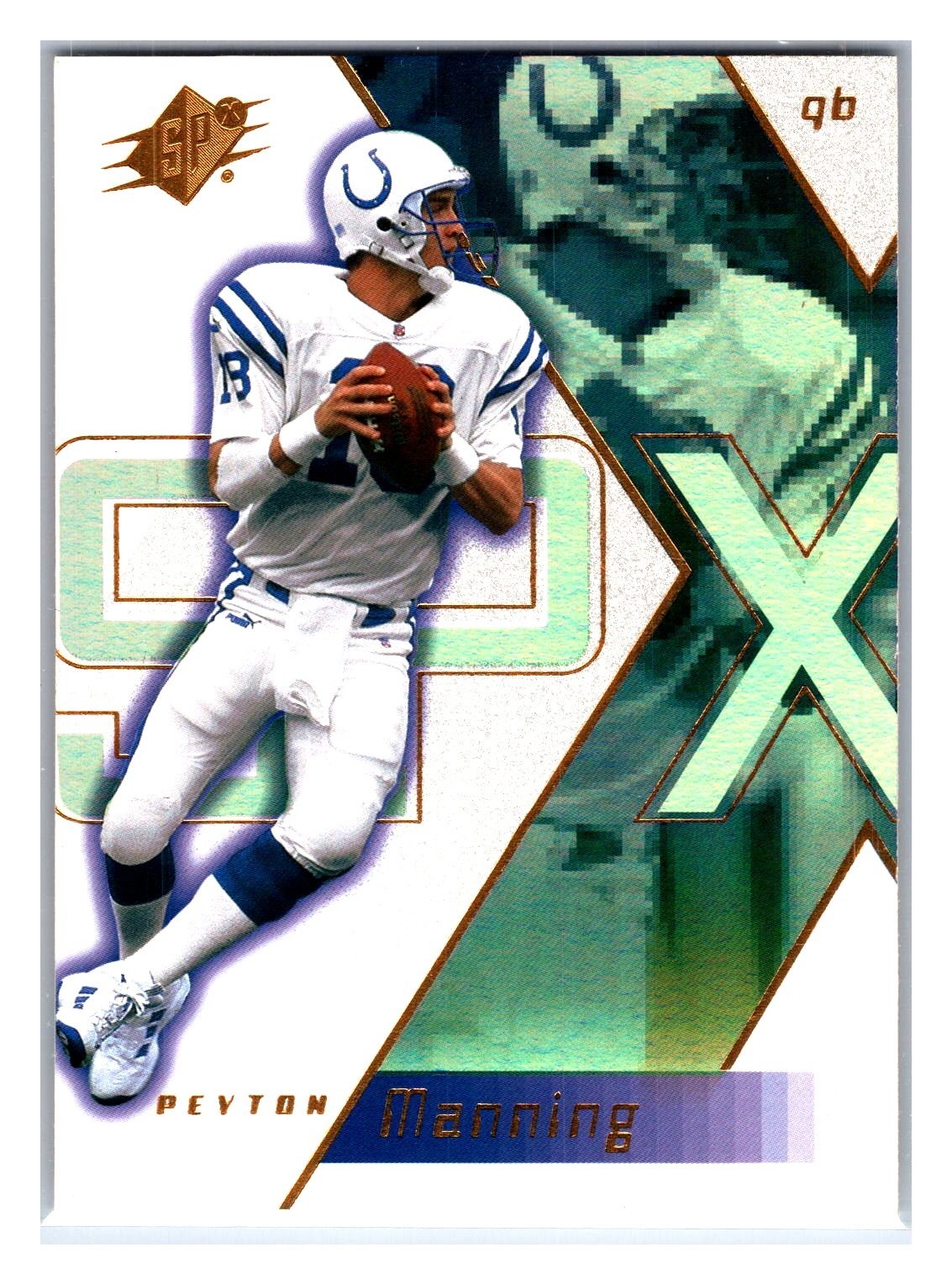 Peyton Manning 2000 SPx #18 Indianapolis Colts Sample