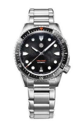New Zelos MAKO 300m Diver Satin Black Steel 40mm Watch - DEALER & WARRANTY