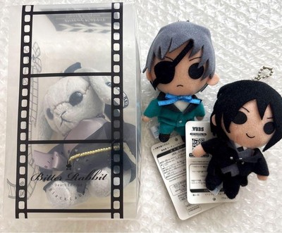 Black Butler Bitter Rabbit Mini Plush Undertaker + Sebastian Ciel ...