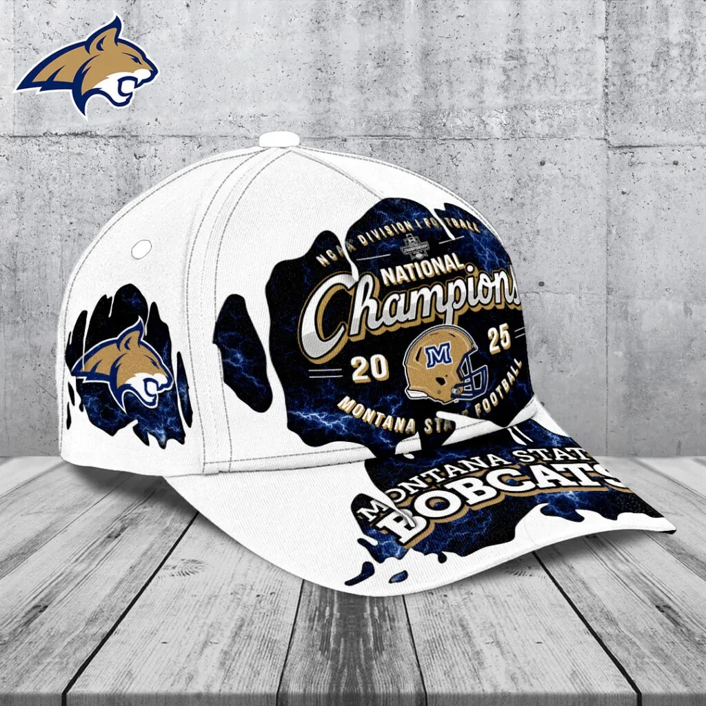 State Bobcats Football 2025 National Champions Classic Cap