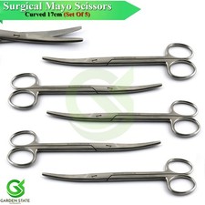 Surgical Mayo Scissors Curved 17cm Operating Veterinary Scissor Premium Quality
