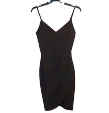 Lulus Dress Women's Medium Black Bodycon Forever Your Girl Sleeveless Short EUC 