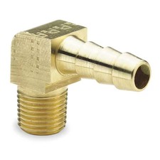 Parker 129Hb-5-6 Hose Barb, 5/16 In Barb, 3/8 In Mnpt, Brass