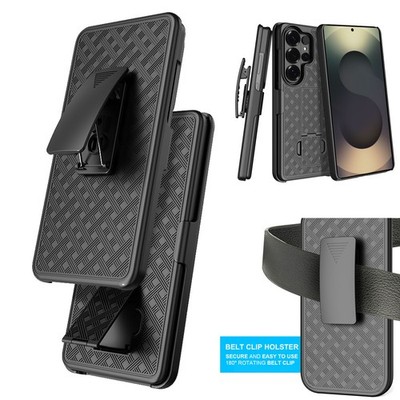  Stand Rugged Case for Samsung Galaxy S26 S26+ S26 Ultra With Belt Clip Holster