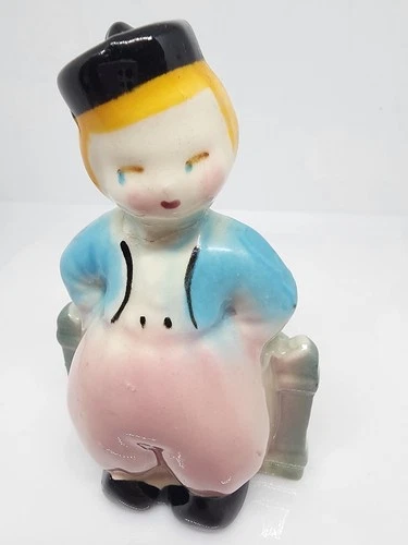 Vintage Shawnee Pottery Dutch Boy Vase Rarer 1940s Made In USA