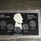 1943 Lincoln Wheat Steel Cents Wartime Emergency Issue Philadelphia Mint