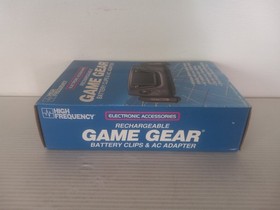 Sega Game Gear Rechargeable Battery Clips + AC Adapter - High Frequency BOX ONLY