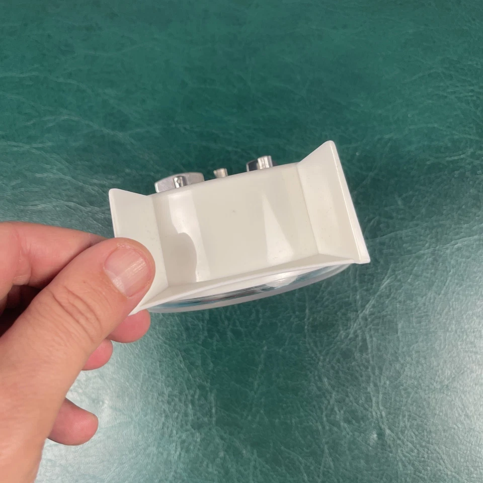 Equity Wind Up Alarm Clock White Analogue Glow in the Dark Numerals - Image 3 of 4