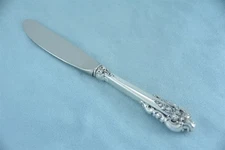 Wallace Grande Baroque Sterling 6-1/4" Modern Blade Butter Spreader No Monogram