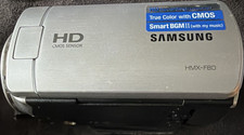 Samsung HMX-F80 HD Camcorder Silver 52x Optical Zoom Schneider Varioplan Lens