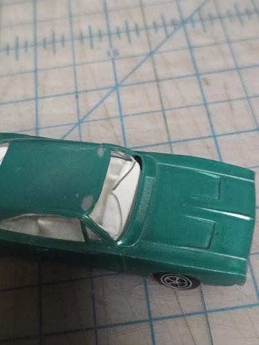 Vtg 1969 Kenner Zip Strip Dodge Charger Green White Int Rare Redlines READ DESC