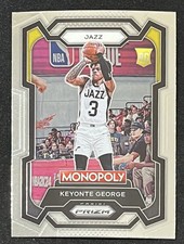 2023-24 Panini Prizm Monopoly Keyonte George RC Rookie Card Utah Jazz. rookie card picture