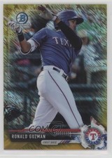 2017 Bowman Chrome Prospects Gold Shimmer Refractor 10/50 Ronald Guzman s3g