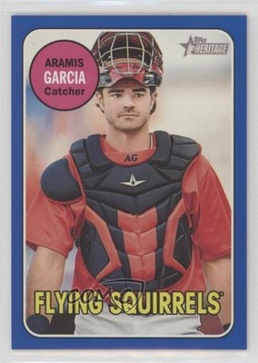2018 Topps Heritage Minor League Edition Blue 75/99 Aramis Garcia #57 0t2