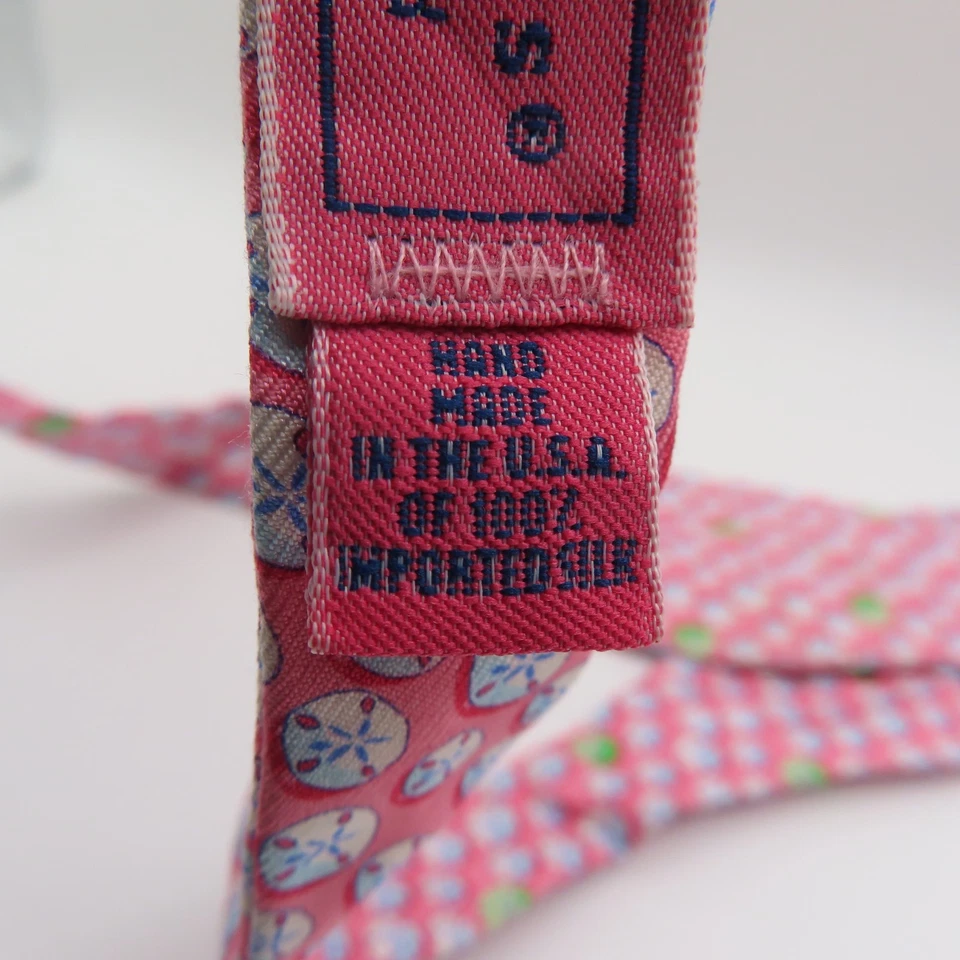 Галстук-бабочка Vineyard Vines шелк розовый песок доллар в горошек ширина 2,5 дюйма самостоятельный галстук сделано в США - Изображение 4 из 4