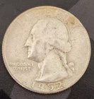 1952-D Washington Quarter 90% Silver 25c US Coin Denver Mint Circulated Low Ship
