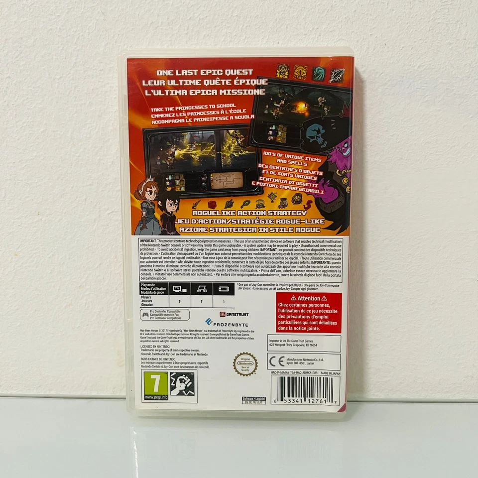 HAS BEEN HEROES  NINTENDO SWITCH VERSIONE ITALIANA PAL ITA 🇮🇹 COME NUOVO, foto 2 di 5
