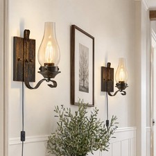 2 Pack 12 LED Wall Light Indoor Oil Rubbed Br...