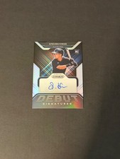 2022 Panini Prizm - Debut Signatures Steven Kwan #DS-SK Silver Prizm (AU, RC)
