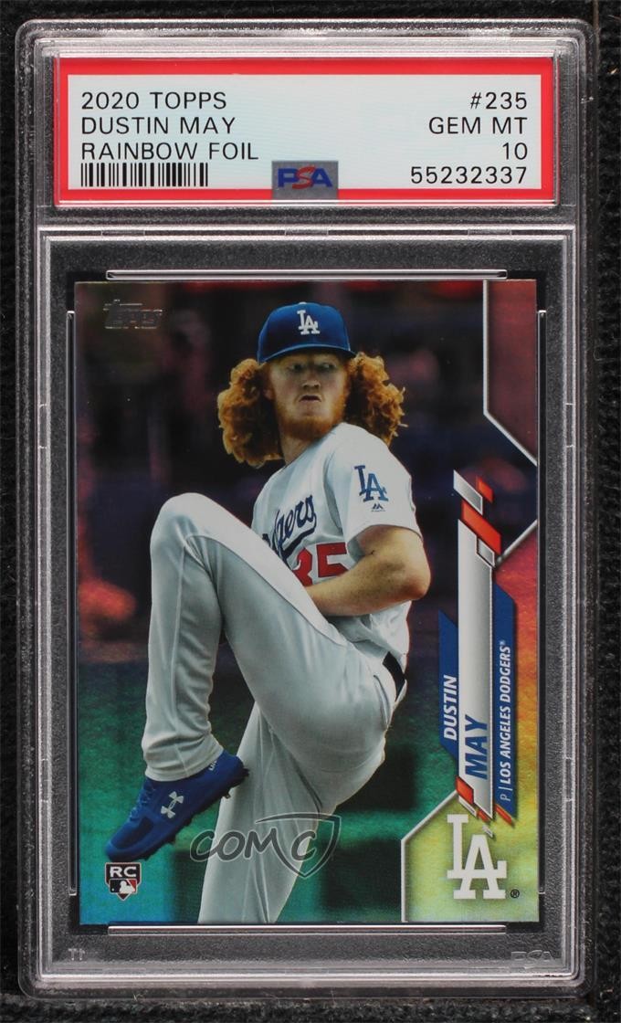 2020 Topps Rainbow Foil Dustin May #235 PSA 10 GEM MT 7k1