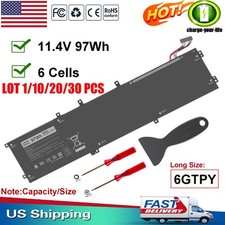   LOT Battery 6GTPY For Dell Precision 5520 5530 5540 XPS 15 9560 9570 7590 97Wh