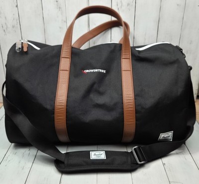 Herschel Supply Co Novel 43L Black Duffle Bag - 11396-00001-OS Company Logo NEW