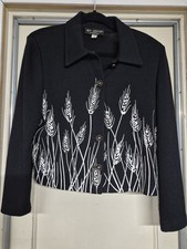 St. John Collection Embroidered Cardigan Jacket 14