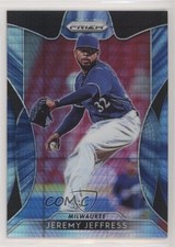 2019 Panini Prizm Blue Hyper Prizm Jeremy Jeffress #86 s3g