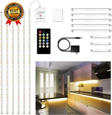 under Cabinet Lights, 6 PCS under Cabinet Lighting with Remote, Dimmable LED Str