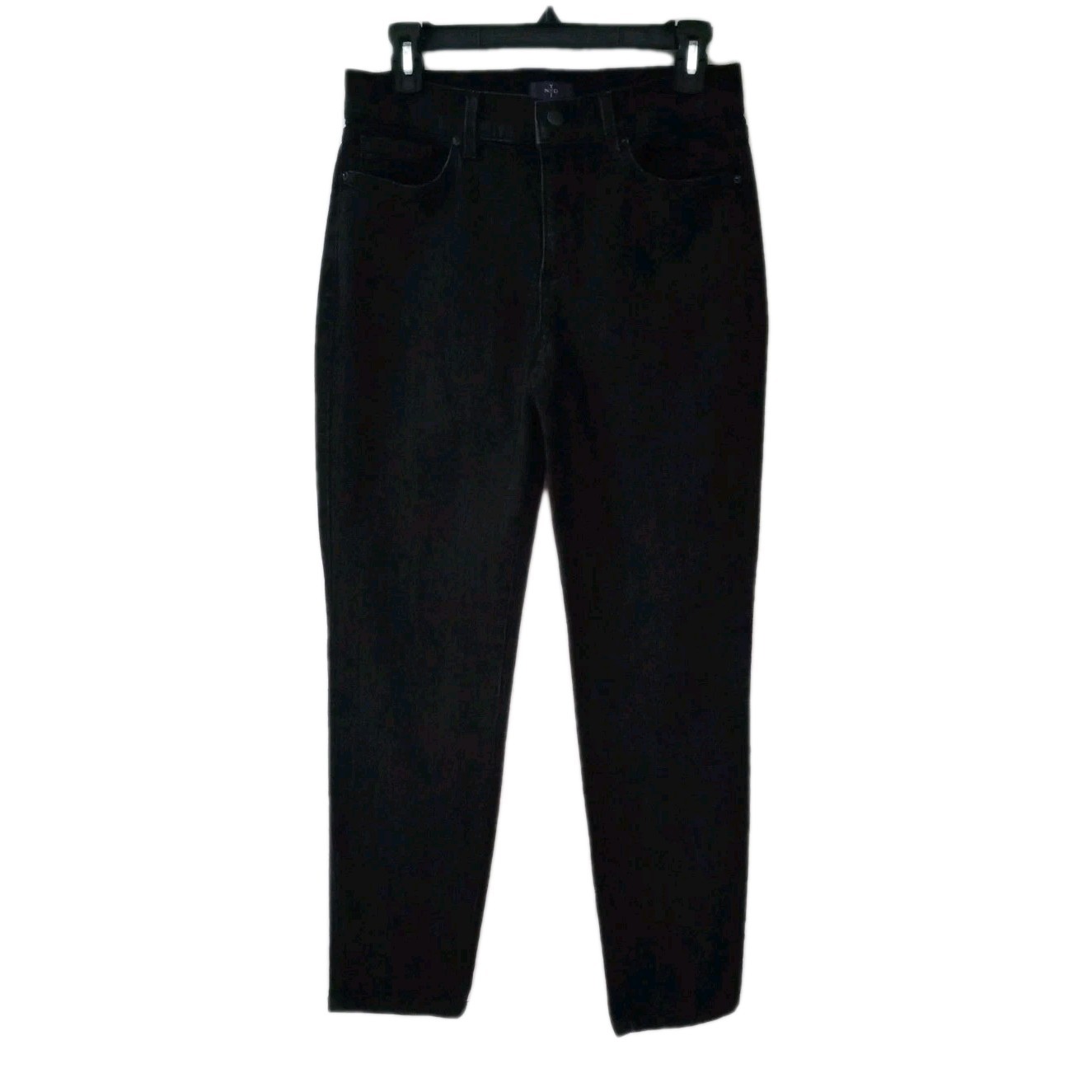 NYDJ Not Your Daughters Jeans Womens 4 Black Mid Rise Stretch Ankle USA