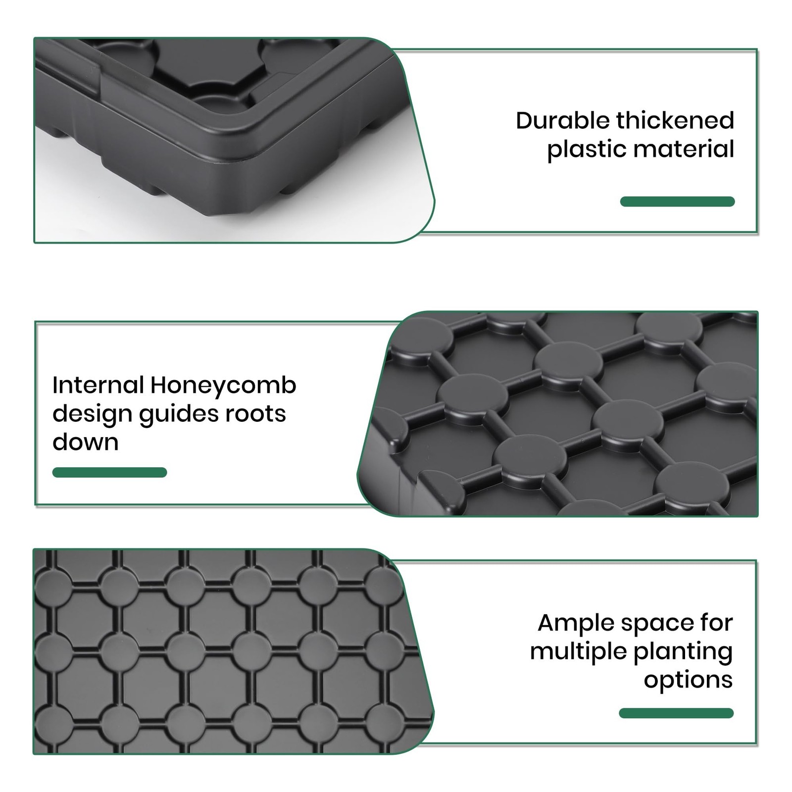 MIXC 10 Pack 1020 Seed Starter Trays, Extra Thick Heavy Duty Trays - No Holes...